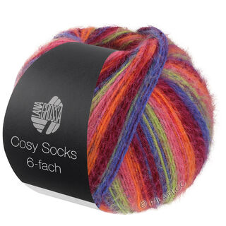 Lana Grossa MEILENWEIT 6-FACH 150g Cosy Socks Multi Stripes