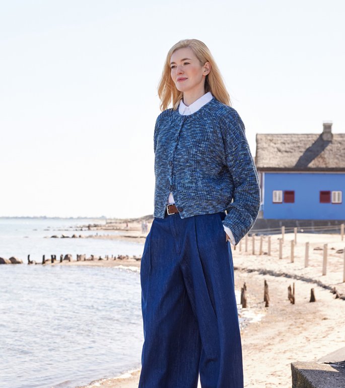 Lana Grossa GIACCA A MEZZA COSTA INGLESE Cool Wool Print